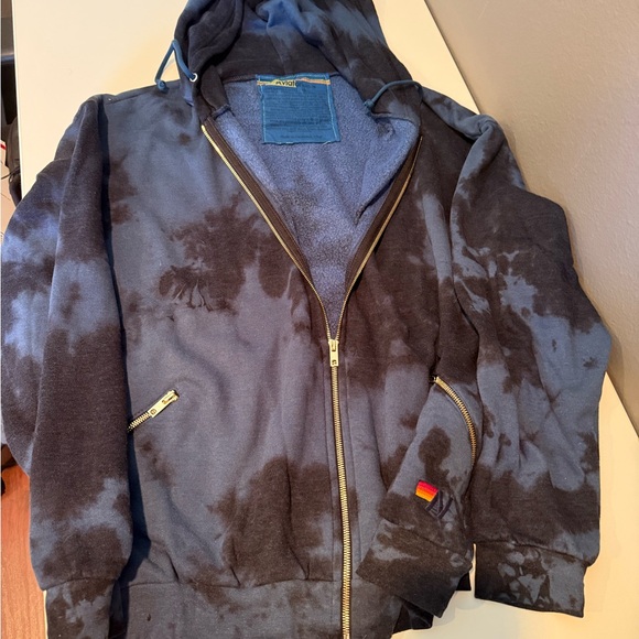 Aviator Nation Zip Up Tye Dye Hoodie XL - Picture 5 of 6